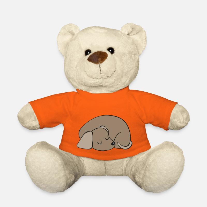 dog - Teddy Bear - golden orange