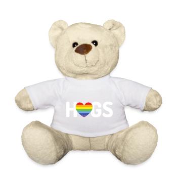 LGBT-Umarmungen - Teddy - Goldorange - Vorne