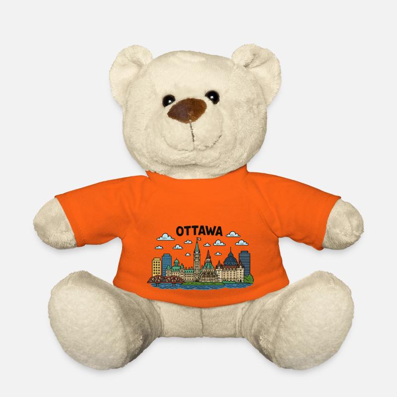 Ville d’Ottawa, Canada - Nounours - orange doré