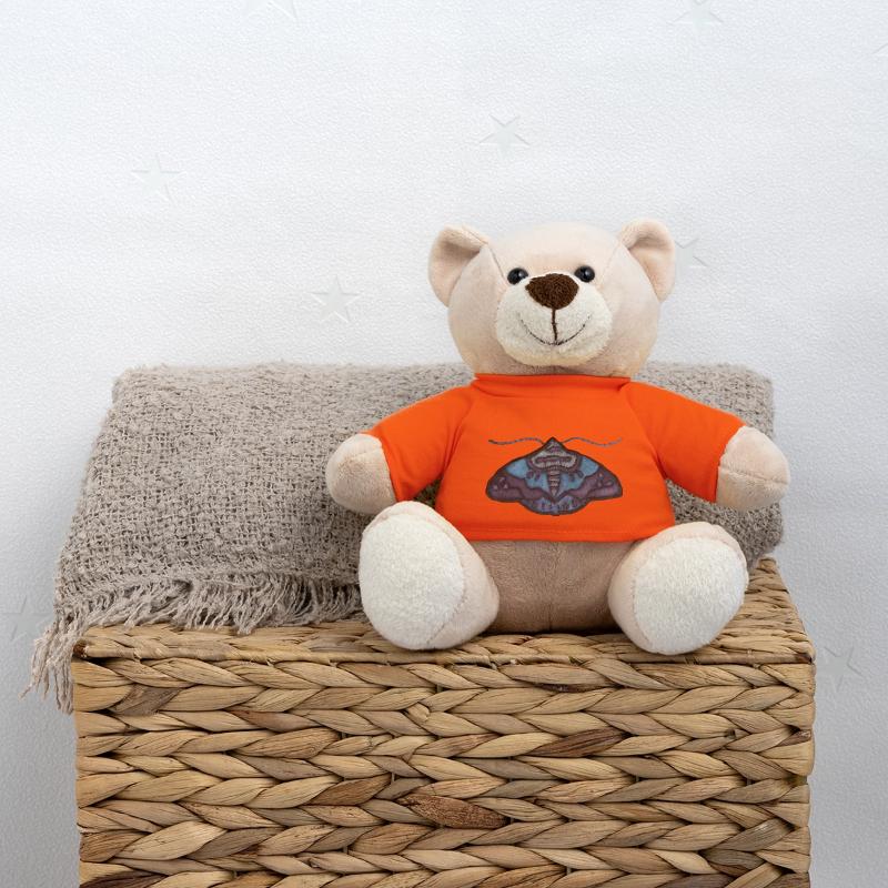 Blaue Motte – einzigartiges Stickmuster Teddy