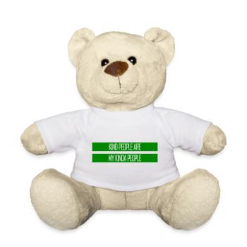 Kind People Are My Kinda People Friendliness - Teddy Bear - golden orange - Front