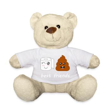Klopapier und Poop - Teddy - Goldorange - Vorne