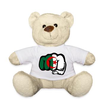 Algerien Flagge Hand Faust - Teddy - Goldorange - Vorne