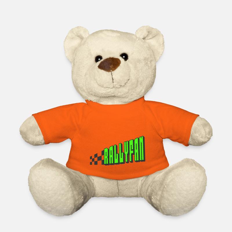 Rallyfan vert noir - Nounours - orange doré