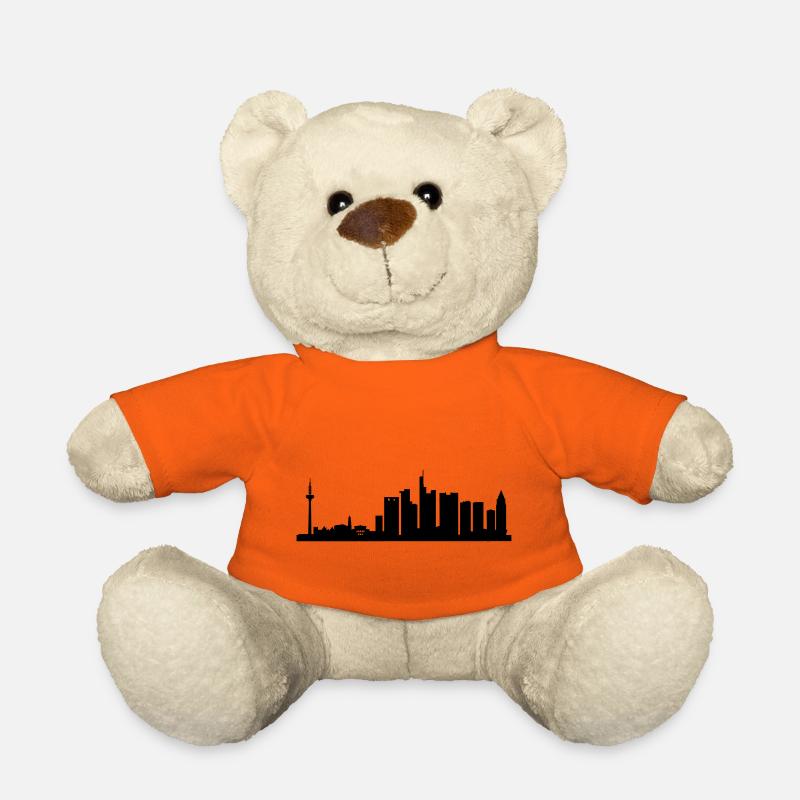 Skyline Frankfurt - Teddy - Goldorange