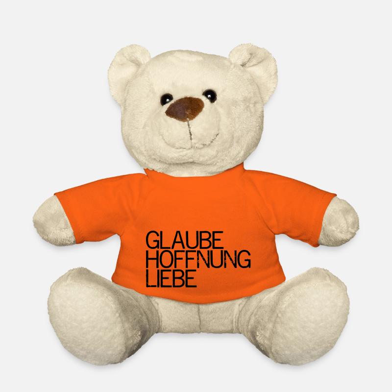 GlaubeHoffnungLiebe - Teddy - Goldorange
