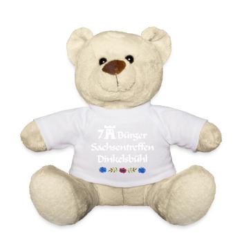 7Bürger Sachsentreffen Dinkelsbühl weiße Schrift - Teddy - Goldorange - Vorne