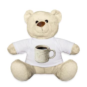 Bestickter Filterkaffee – Lungo (gedruckt) - Teddy - Goldorange - Vorne