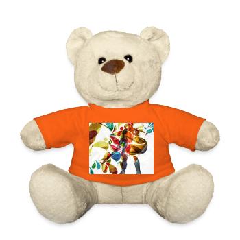 Lebendiger Tanz Regenbogenkonfetti - Teddy - Goldorange - Vorne
