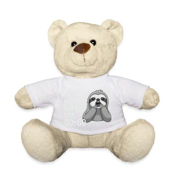 Patch Me Up Cyber Security Sloth - Teddy Bear - golden orange - Front