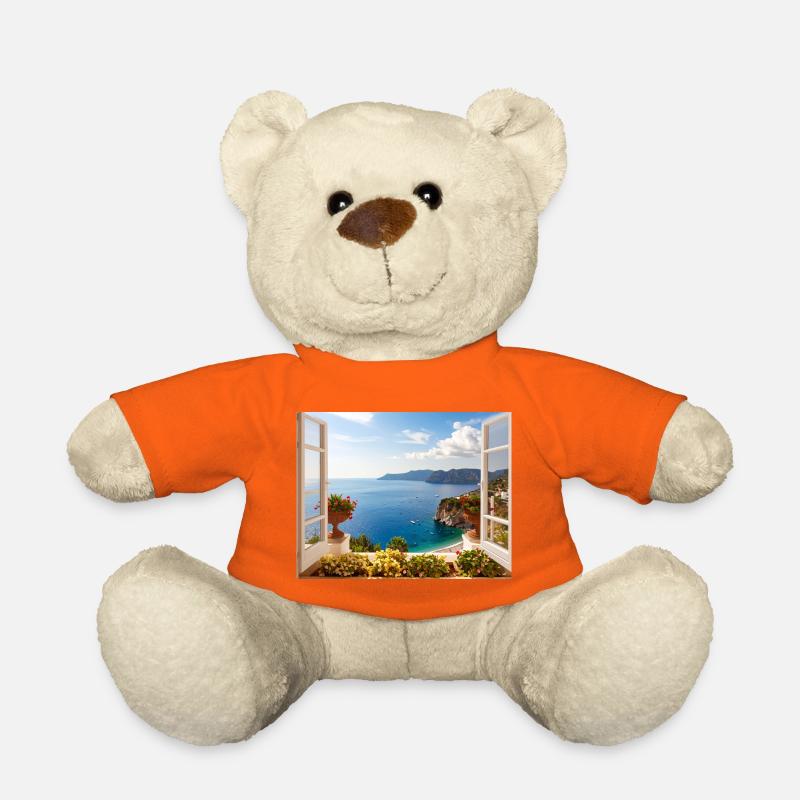 Panoramablick auf die Mittelmeerküste - Teddy - Goldorange