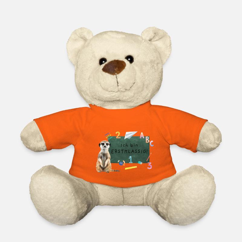 Erdmännchen Einschulung - Teddy - Goldorange