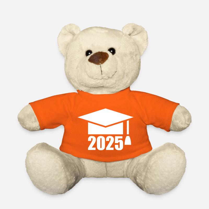 ABI 2025 Abitur Abschlussfeier Abiball - Teddy - Goldorange