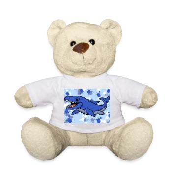Mosasaurus Dino - Teddy Bear - golden orange - Front