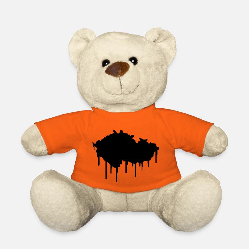 Czech Republic Graffiti - Teddy - Goldorange
