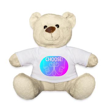 Strichzeichnung - Wählen Sie - Teddy - Goldorange - Vorne