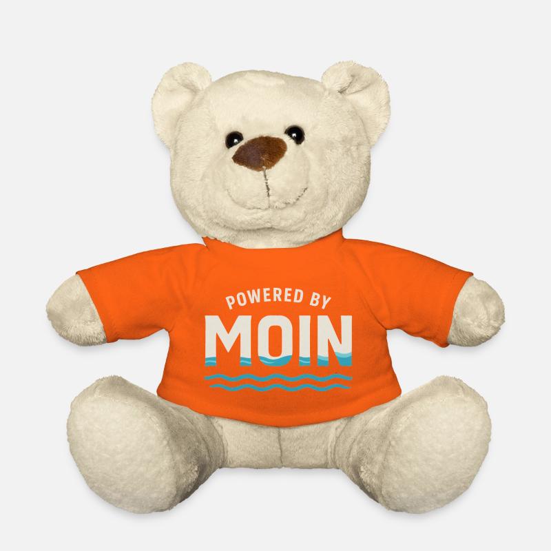 Moon Power Waves Logo - Teddy Bear - golden orange