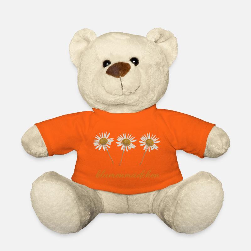 Blumenmädchen  - Teddy - Goldorange