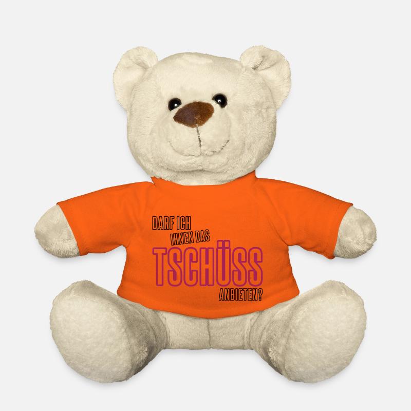 Tschüss anbieten - Teddy - Goldorange