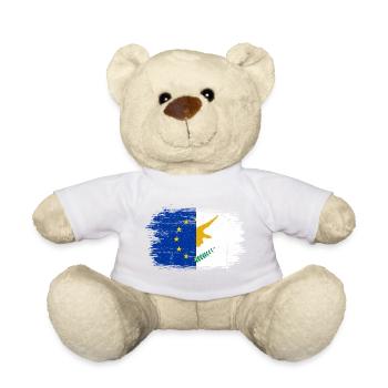 EU Einheit Hand Flagge Kunst - Teddy - Goldorange - Vorne