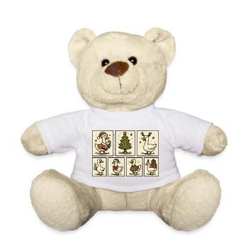 Oie Noël Drôle Père Noël Noël - Nounours - orange doré - Devant