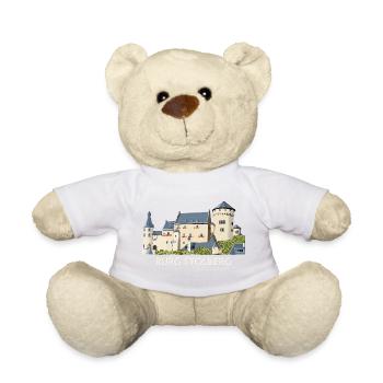 Burg Stolberg Illustration Handzeichnung - Teddy - Goldorange - Vorne