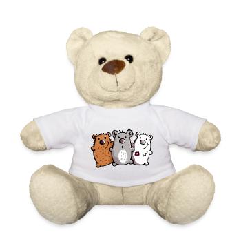Bear Trio - Bear - Koala - Polar Bear - Brown Bear - Teddy Bear - golden orange - Front