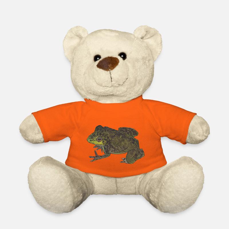 Leap into the new - Teddy Bear - golden orange