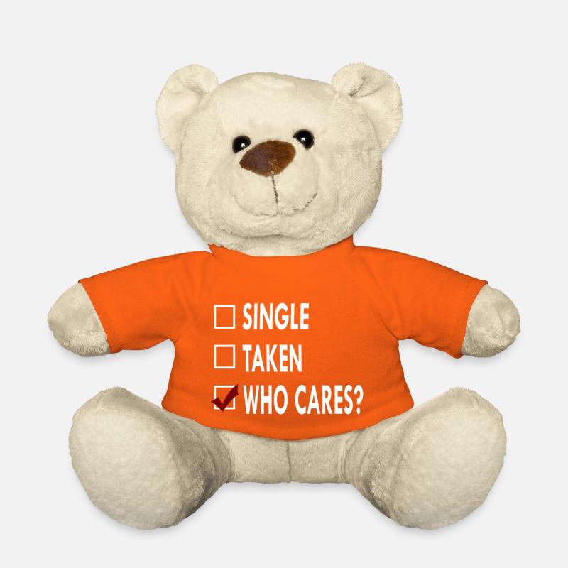 SINGLE who caRES - Nounours - orange doré