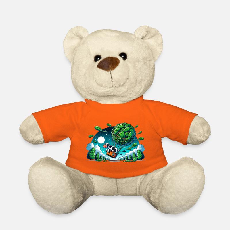 Leaf Lift Cow Voyage - Teddy Bear - golden orange
