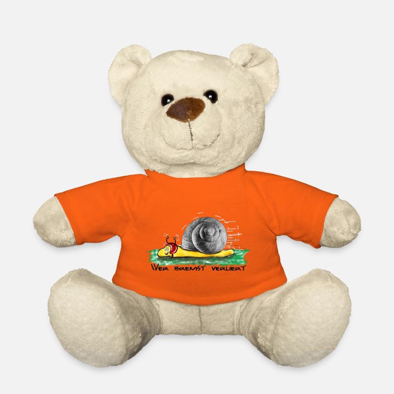 Qui ralentit perd - Nounours - orange doré
