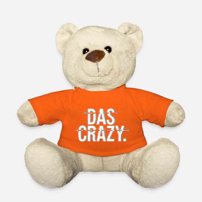 Das Crazy Jugendsprache Insider Meme Cool Verrückt - Teddy - Goldorange
