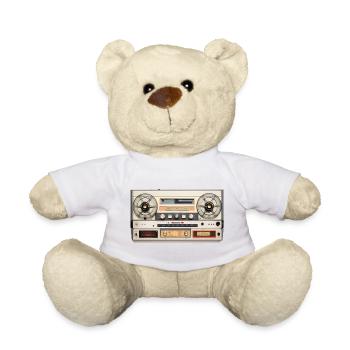 Retro Tonbandrekorder Vintage Design - Teddy - Goldorange - Vorne