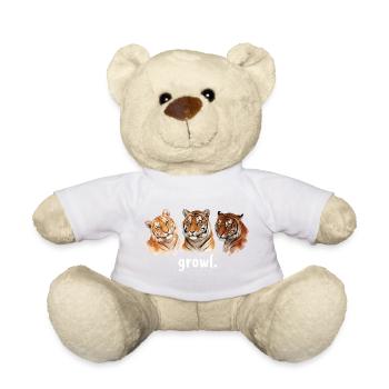 Tigergebrüll Lustiges Tigergebrüll für Tigerliebha - Teddy - Goldorange - Vorne