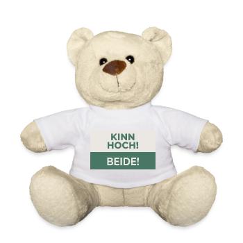 Kinn hoch! Beide! – Frecher Motivationsspruch - Teddy Bear - golden orange - Front