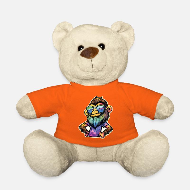 Funky Monkey - Teddy Bear - golden orange
