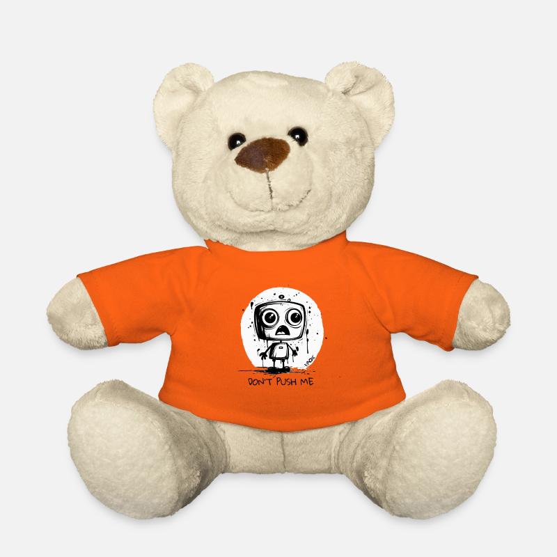 Niedlicher Roboter: Dränge mich nicht - Teddy - Goldorange