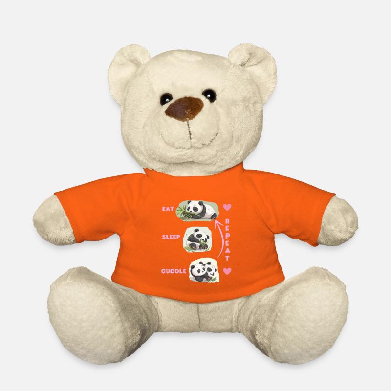 eat-sleep- cuddle- repeat - Teddy - Goldorange