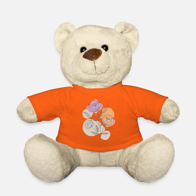 Fleurs - Printemps - Été - Dire - Nounours - orange doré