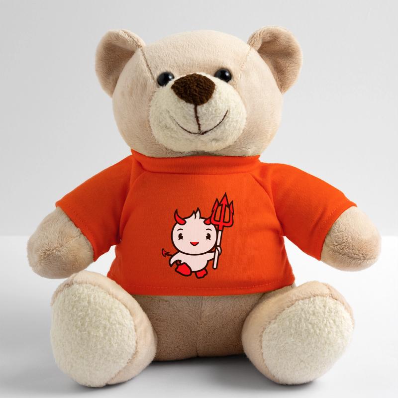 bird devil horns satan trident hell evil cool Teddy Bear