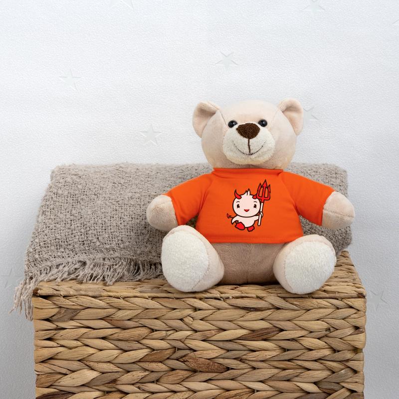 bird devil horns satan trident hell evil cool Teddy Bear