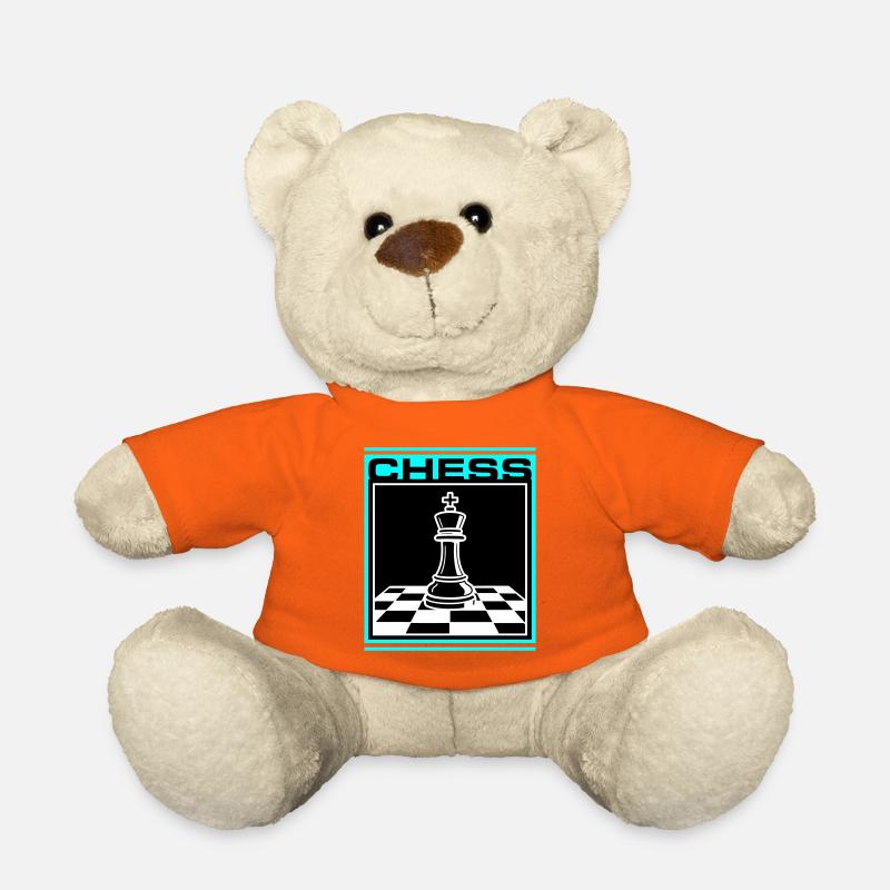 Schach König Chess - Teddy - Goldorange