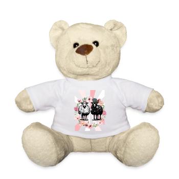 Retro Frühling Schafe Ostern Kinder - Teddy - Goldorange - Vorne