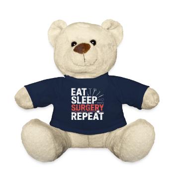 Eat Sleep Surgery Repeat - Teddy Bear - french navy - Front
