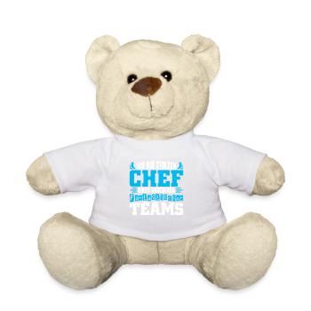 Stolzer Chef Chef Mann Abteilungsleiter Teamchef - Teddy Bear - golden orange - Front