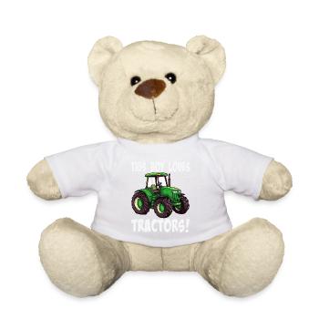 Dieser Junge liebt Traktoren - Teddy - Goldorange - Vorne
