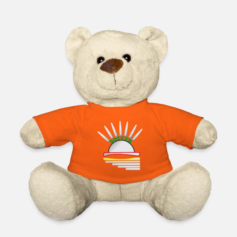 Soccer Logo - Teddy Bear - golden orange