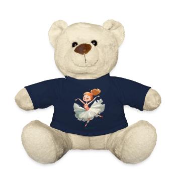 Ballerina Tanz in Pastellrosa - Teddy - French Navy - Vorne