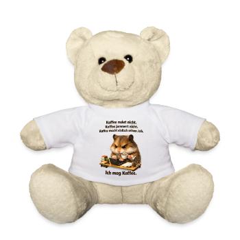 Kaffee Redet Nicht Kaffee Jammert Nicht - Teddy - Goldorange - Vorne