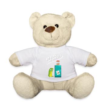 No arms, no cookies, funny dino - Teddy Bear - golden orange - Front